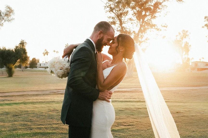 Couple getting married